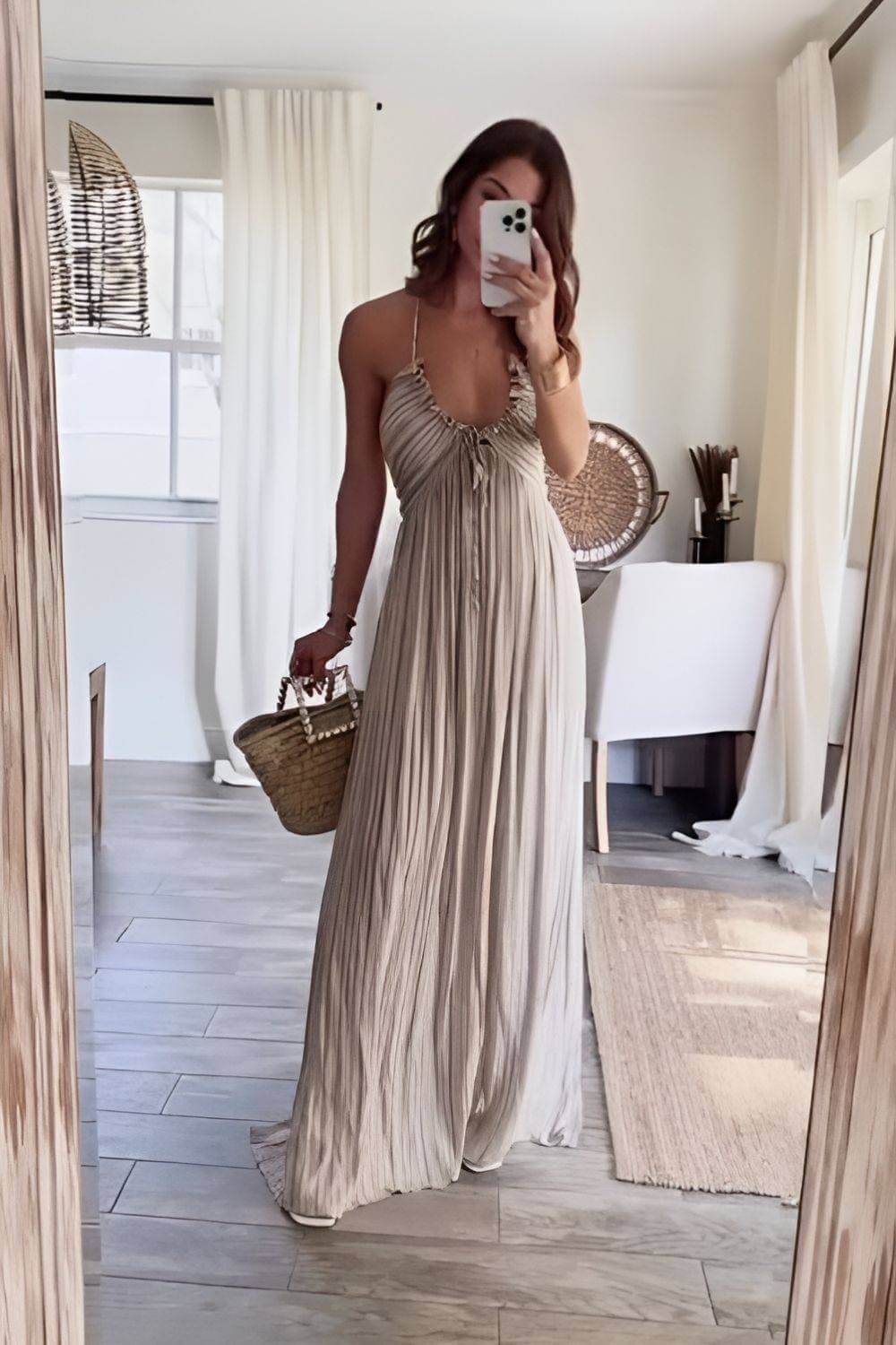 Lanie - Vestido Maxi Plisado Chic