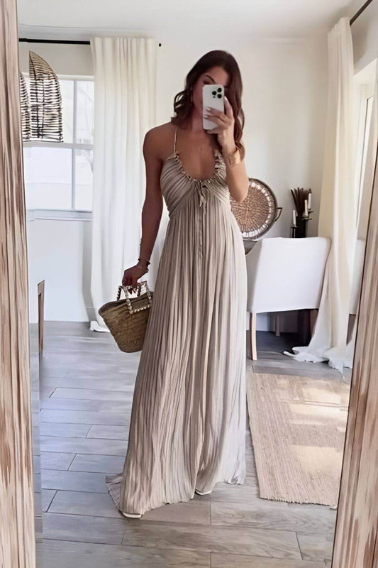 Lanie - Vestido Maxi Plisado Chic