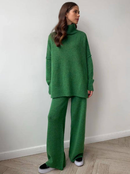 Anne - Conjunto de Punto con Cuello Alto