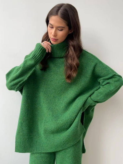 Anne - Conjunto de Punto con Cuello Alto