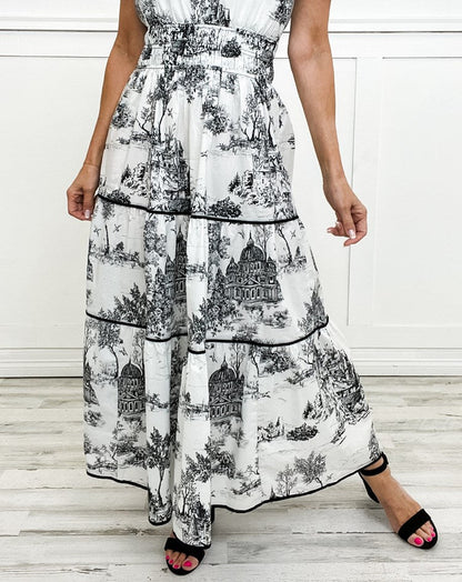 SAVANNAH – VESTIDO MAXI EN CAPAS DE ELEGANCIA INTEMPERAL