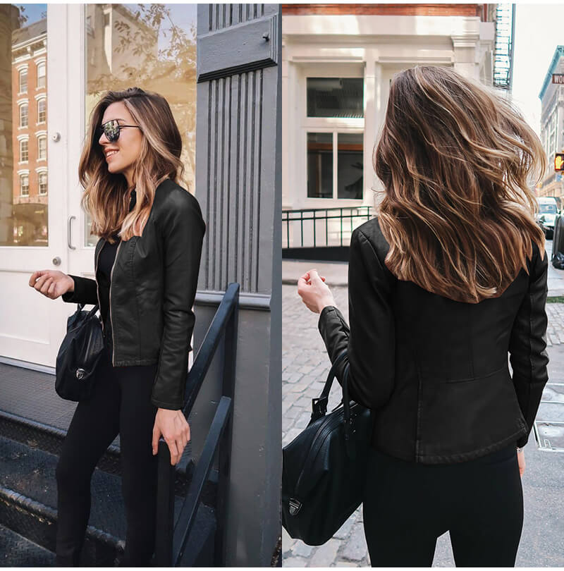 Sophia - Chaqueta de Cuero Italiana
