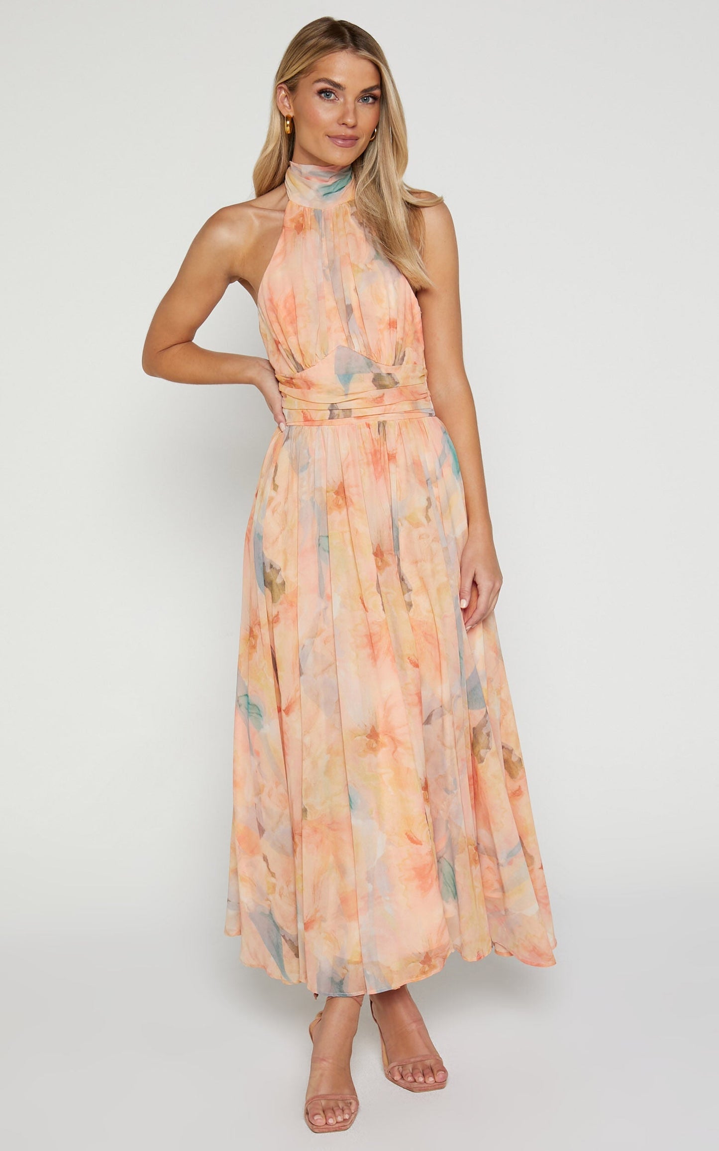 Antonella | Elegante Vestido Maxi con Cuello Halter
