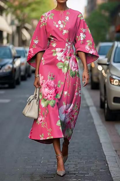 Celeste - Vestido Midi Floral Elegante
