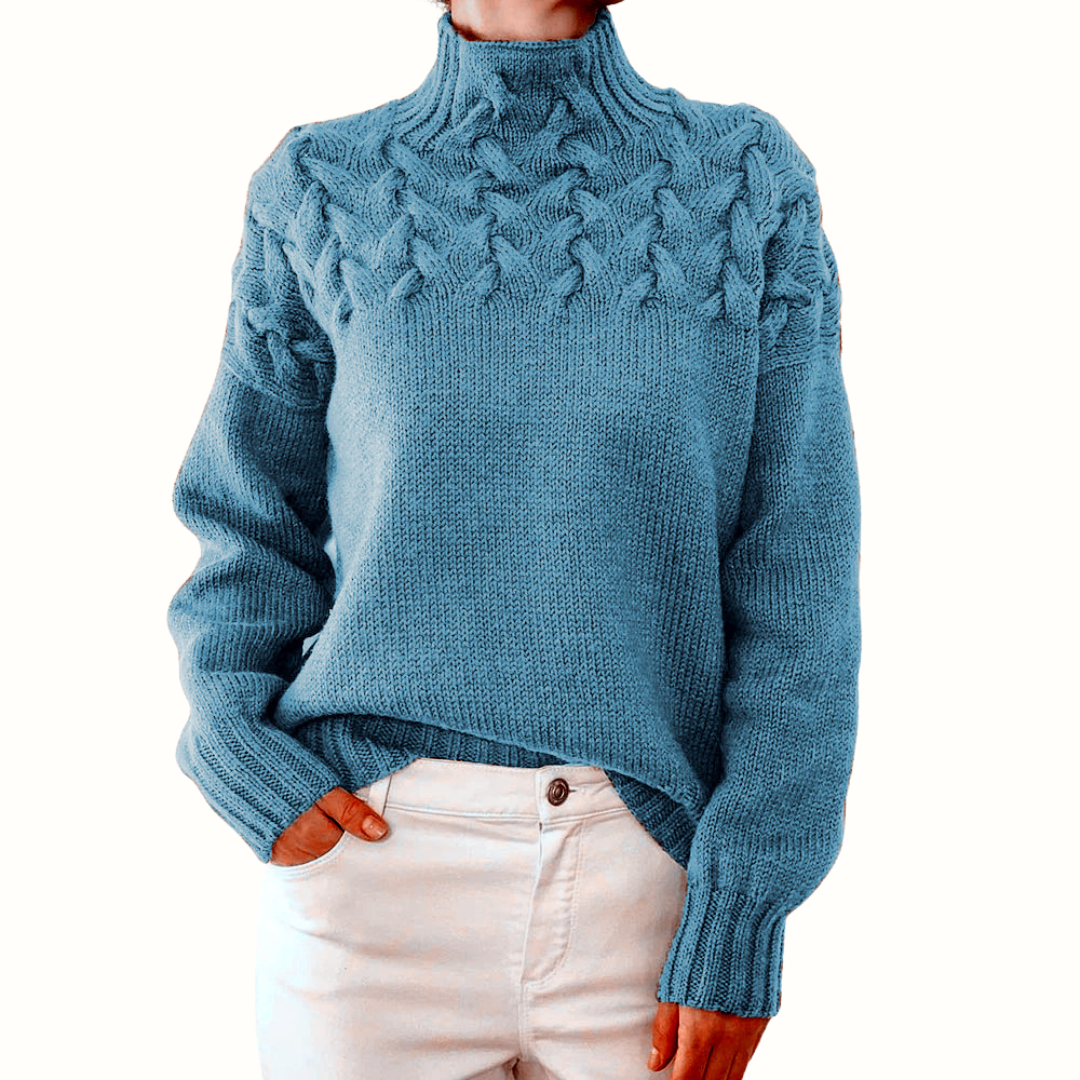 Elena | Suéter de Cuello Alto de Lana