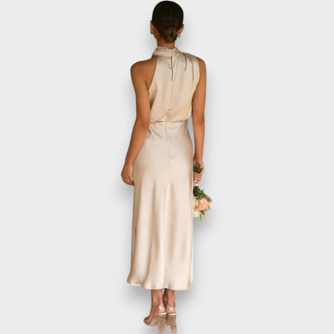 Leonita - Vestido elegante de tejido premium