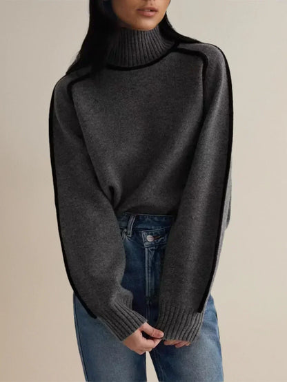 Donna | Suéter Elegante de Cuello Alto