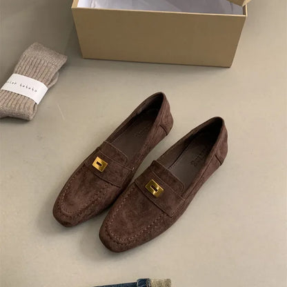 Malou® | Zapatos Británicos Hechos de Ante Ligero