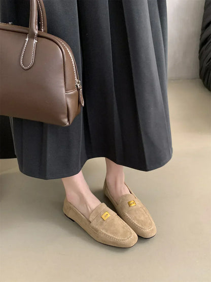 Malou® | Zapatos Británicos Hechos de Ante Ligero