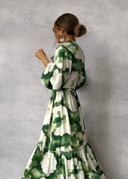 Vestido Maxi con Cintura Anudada de Luna