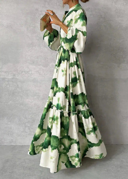 Vestido Maxi con Cintura Anudada de Luna