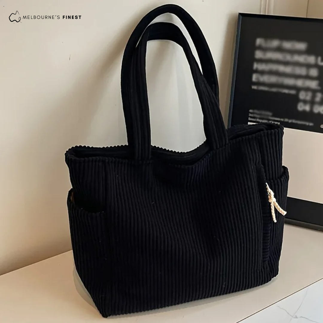 Bolsa de Mano de Pana Sienna™
