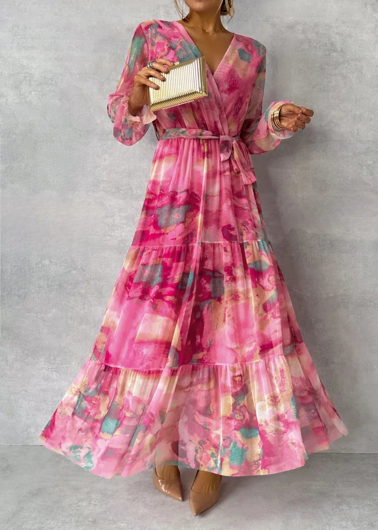Hazel™ | Vestido cruzado con estampado floral