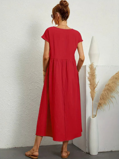 Ursina™ | Vestido Midi Fluido.