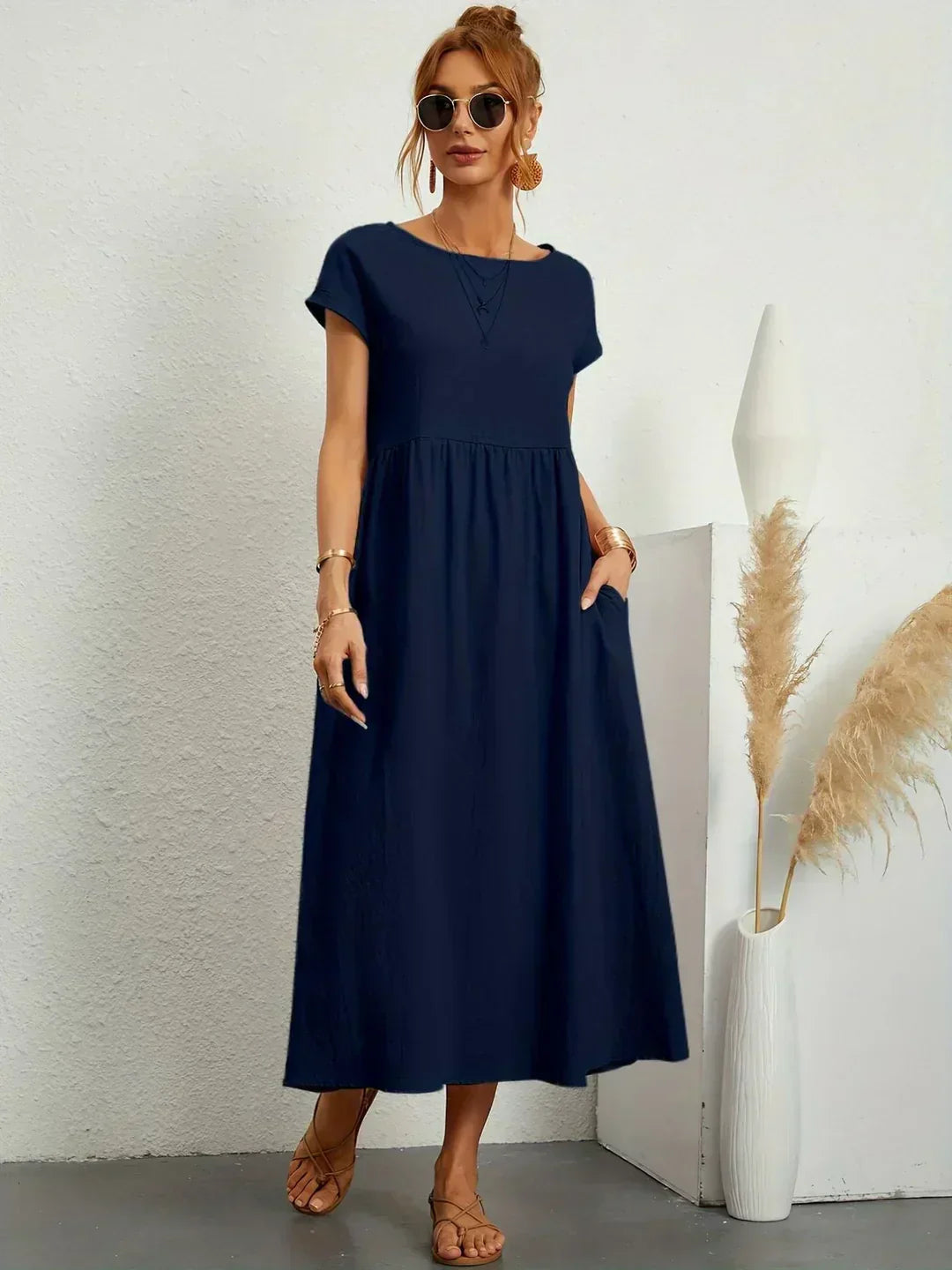Gabrielle™ | Vestido Midi Fluido Elegante y Atemporal