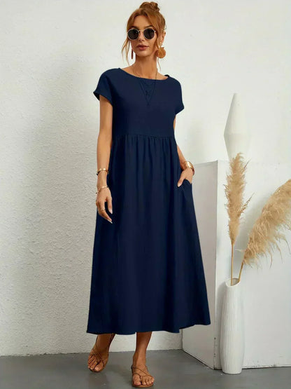Ursina™ | Vestido Midi Fluido.