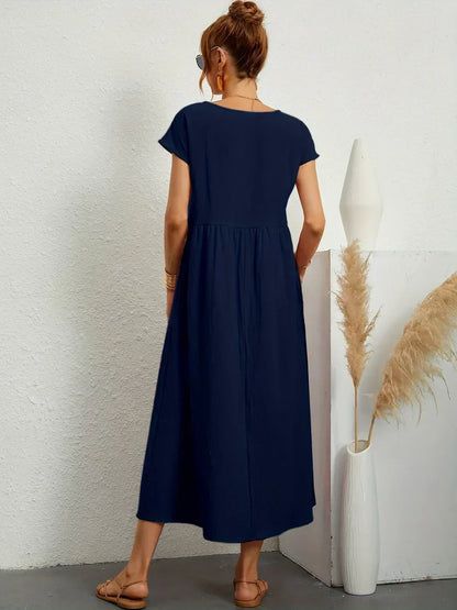 Ursina™ | Vestido Midi Fluido.
