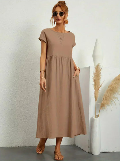 Ursina™ | Vestido Midi Fluido.