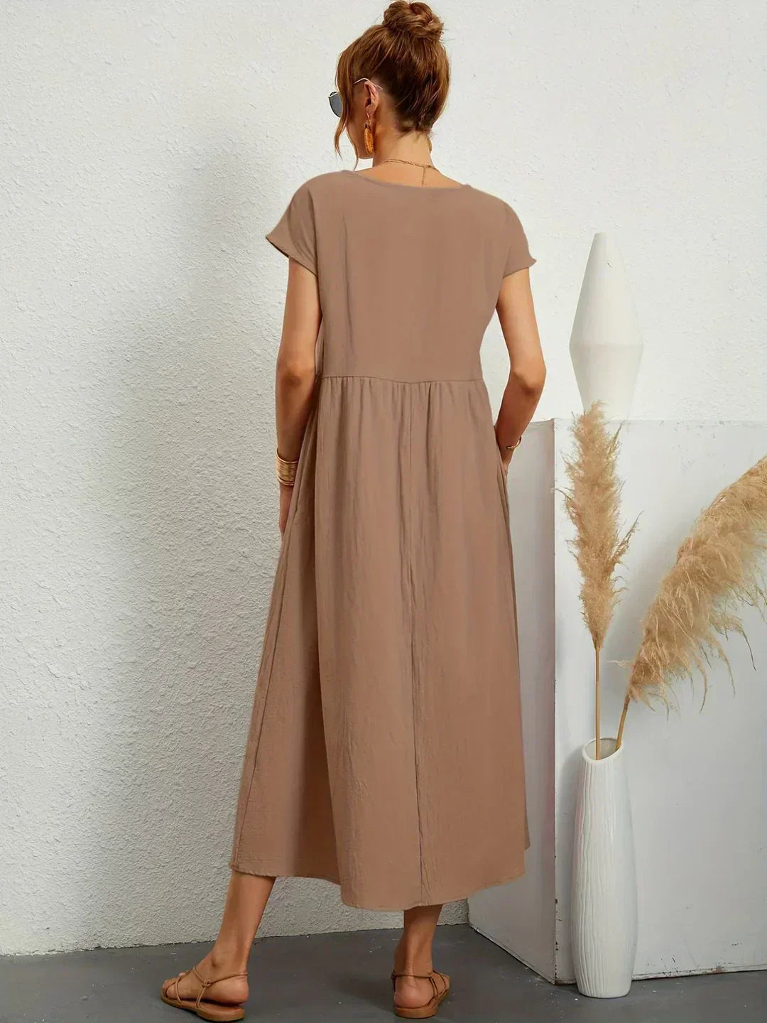 Ursina™ | Vestido Midi Fluido.