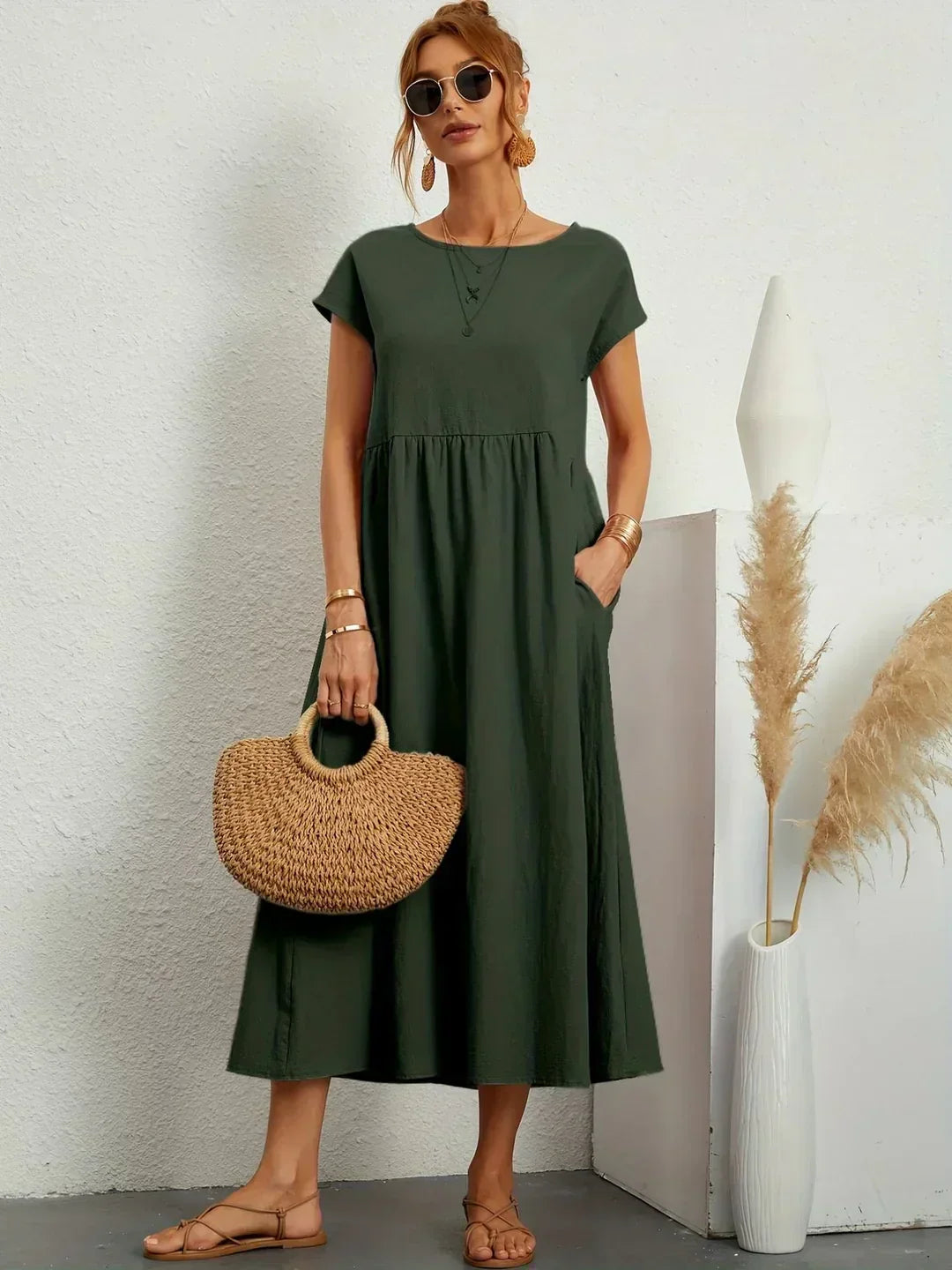 Gabrielle™ | Vestido Midi Fluido Elegante y Atemporal