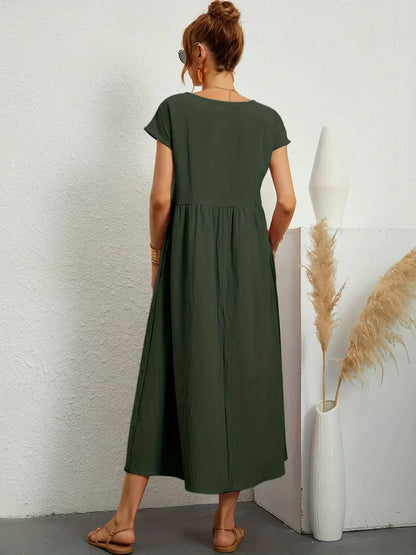 Ursina™ | Vestido Midi Fluido.