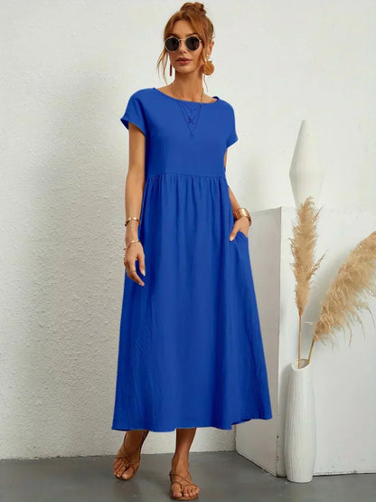 Ursina™ | Vestido Midi Fluido.