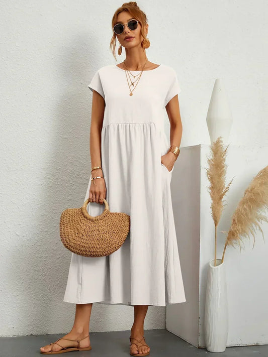 Gabrielle™ | Vestido Midi Fluido Elegante y Atemporal