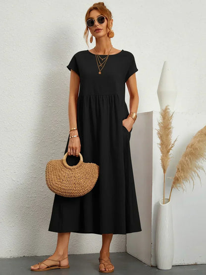 Gabrielle™ | Vestido Midi Fluido Elegante y Atemporal