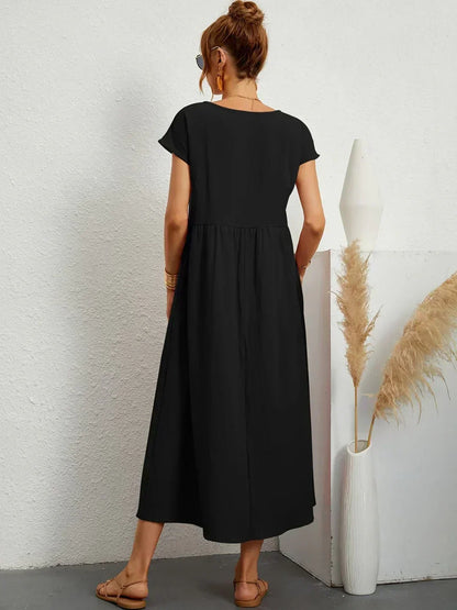 Ursina™ | Vestido Midi Fluido.