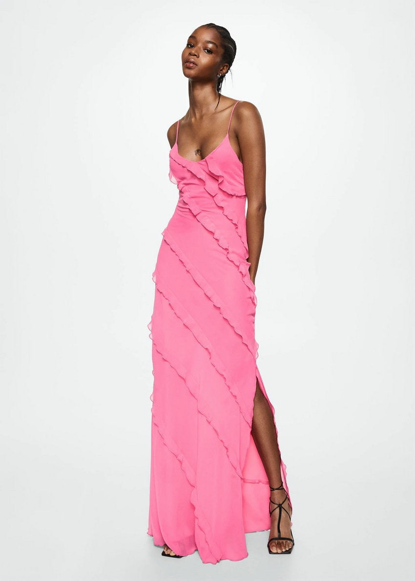 Adrienne – Vestido Elegante con Volantes