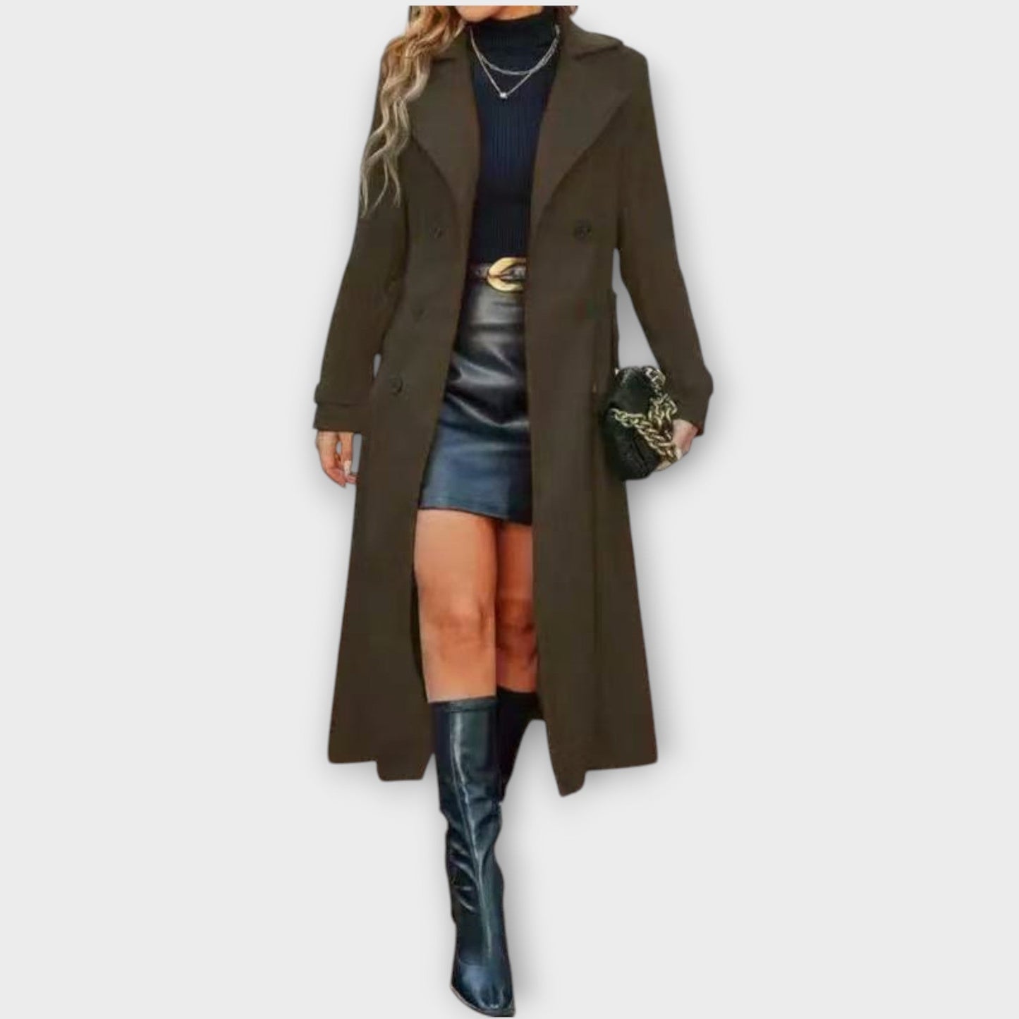 Abrigo de Invierno Elegante Longline
