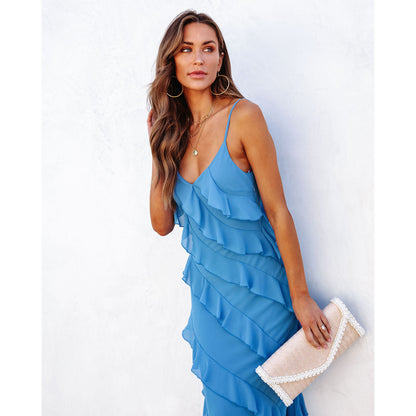Adrienne – Vestido Elegante con Volantes