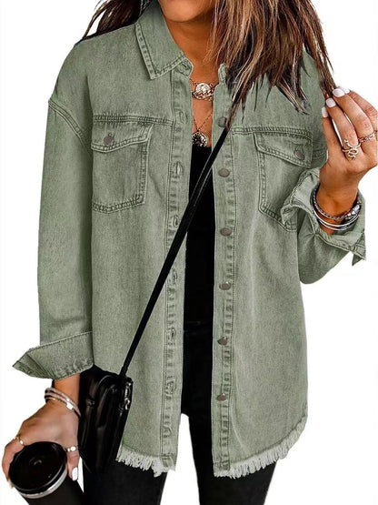 Giselle - Chaqueta de Denim Atemporal con Estilo Clásico