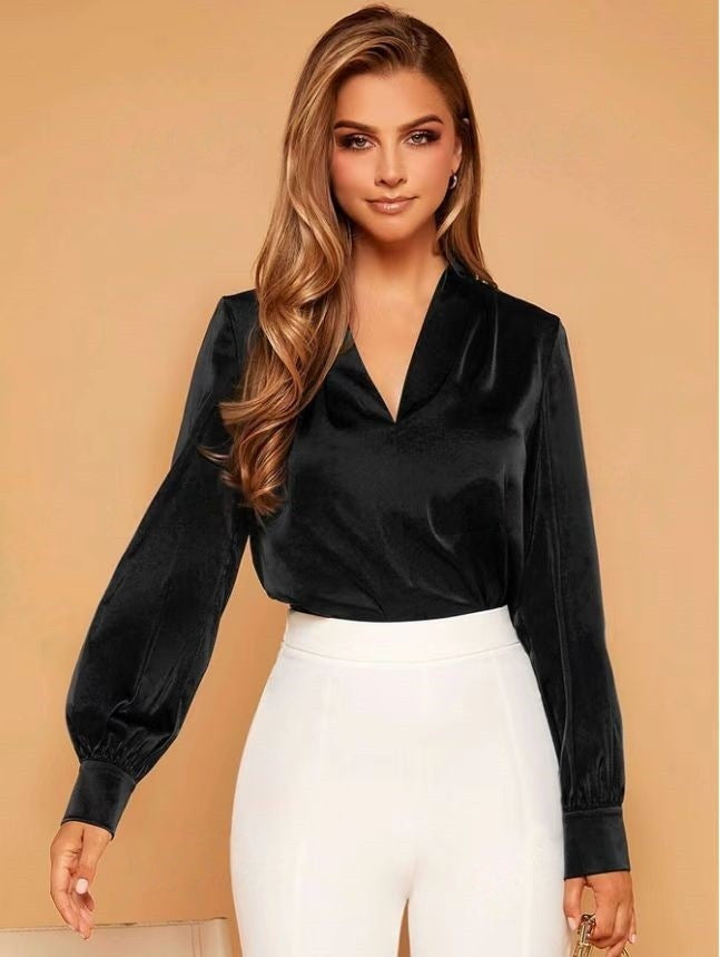 BLUSA EN SÁTEN CASUAL EMILIE I