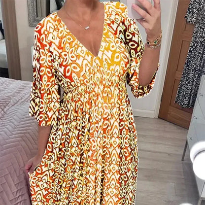 Hazel | Vestido Midi de Corte Geométrico
