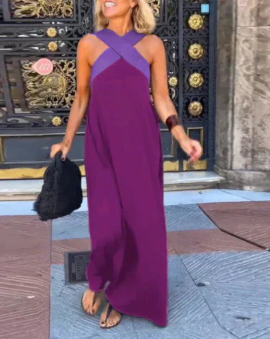 Quirine™ | Vestido Maxi con Cruce Frontal.