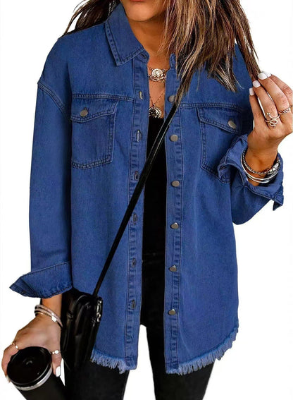 Giselle - Chaqueta de Denim Atemporal con Estilo Clásico