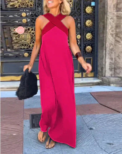 Quirine™ | Vestido Maxi con Cruce Frontal.