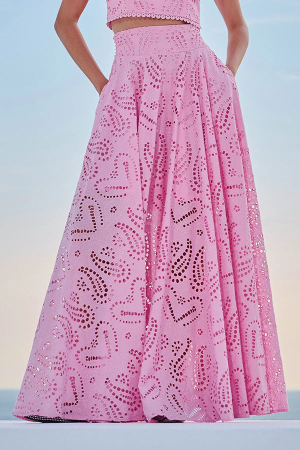 Linda | Vestido de Ojal Flowy para Mujeres