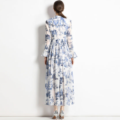 Gabby | Vestido Elegante con Estampado de Tinta