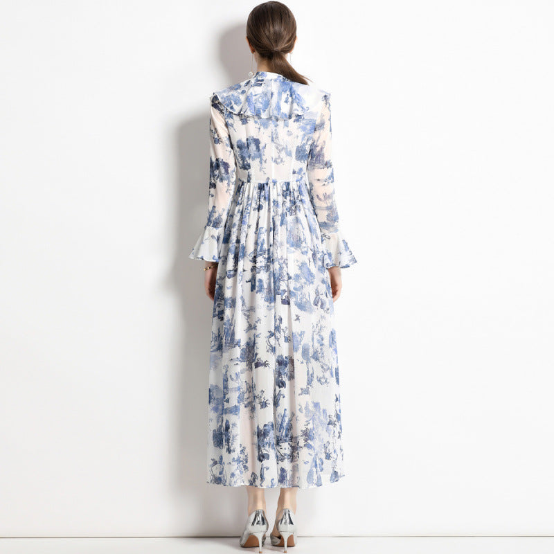 Gabby | Vestido Elegante de Estampado de Tinta