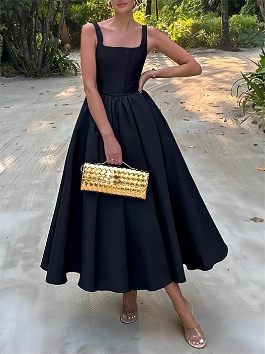 Patricia - Elegante vestido midi en corte A