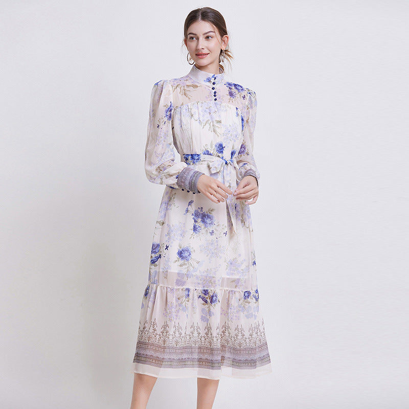 Sarah | Vestido Elegante de Chifón Floral