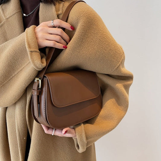 Eldborg | Elegante bolso de hombro en tono nude apagado