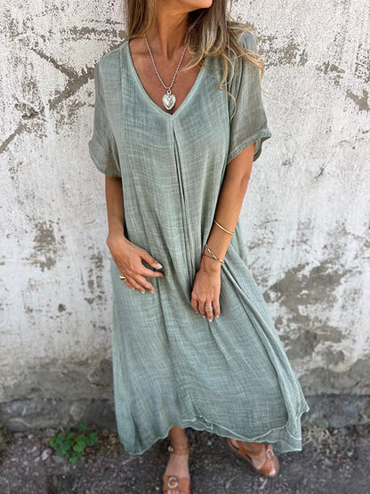 LILIA – VESTIDO MAXI CASUAL Y ELEGANTE DE PRIMAVERA