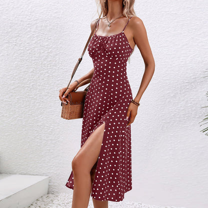 Quenby – Vestido Midi de Lunares