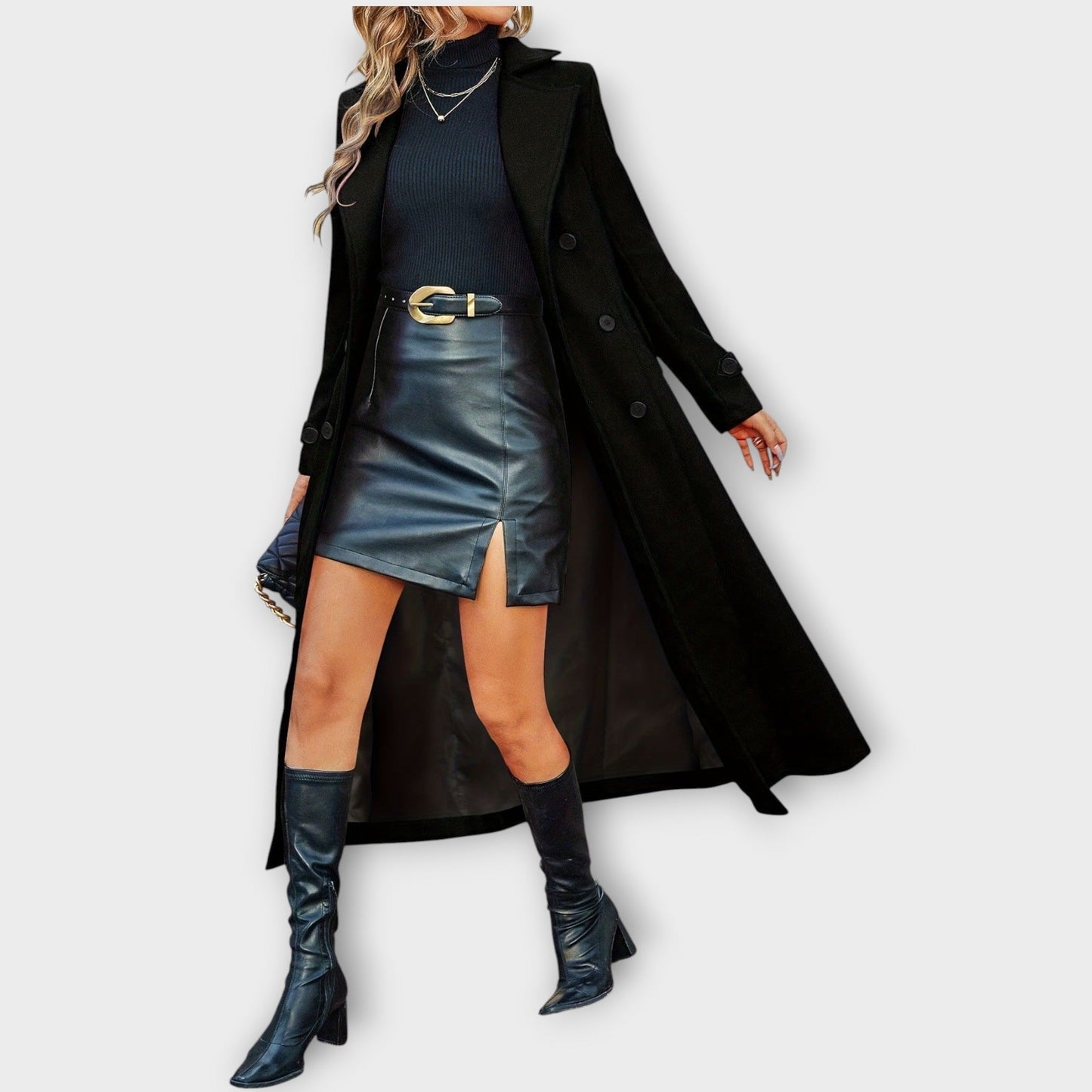 Abrigo de Invierno Elegante Longline