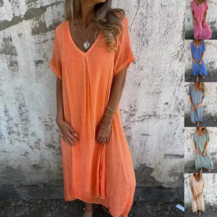 LILIA – VESTIDO MAXI CASUAL Y ELEGANTE DE PRIMAVERA