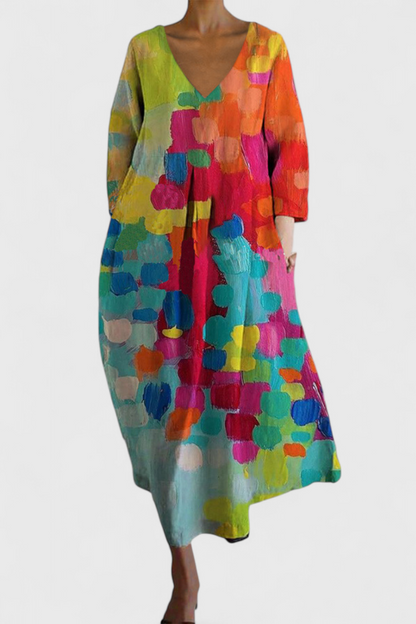 NAOMI – VESTIDO MIDI ART BLOOM