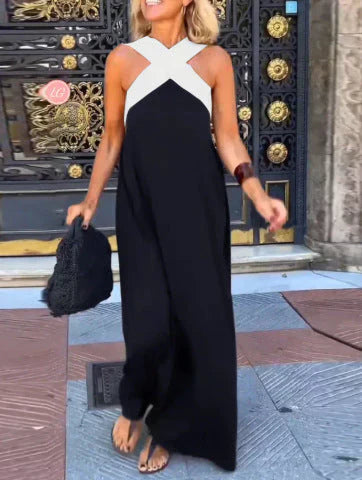 Quirine™ | Vestido Maxi con Cruce Frontal.